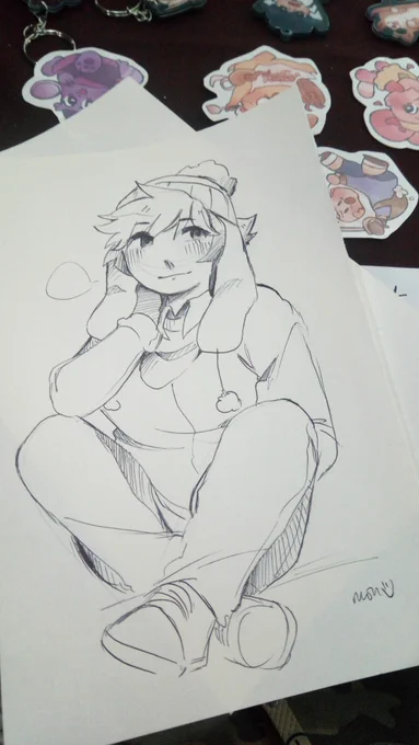 i forgot to take pics of most of em but ty @ everyone who commissioned me during the con :~D! 