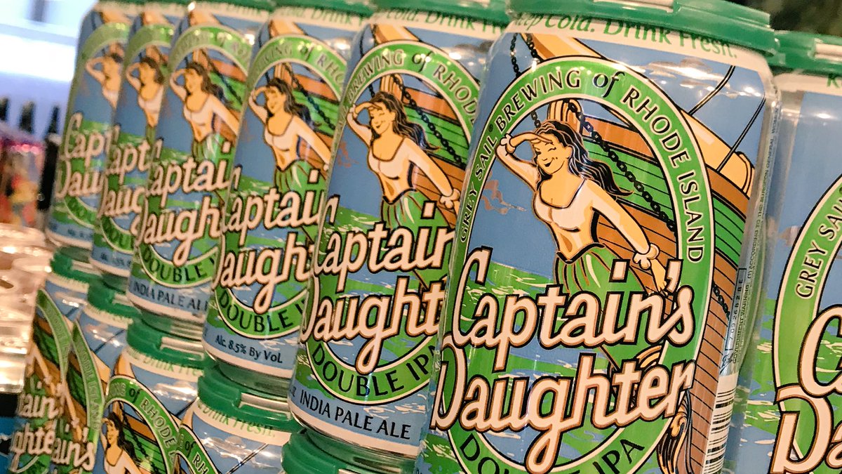 cbc_fortpoint's tweet photo. Captain’s Daughter is on the lookout! Snag some of these fresh cans from @GreySail while they last! #deliveryday #craftbeer #boston #Seaport #fortpointbos @horizonbeverage https://t.co/2pfn3KUWlK