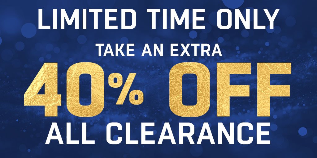 The holidays might be over, but the savings are still up for grabs! Ring 🔔  in the New Year with an extra 40% off clearance for a limited time!