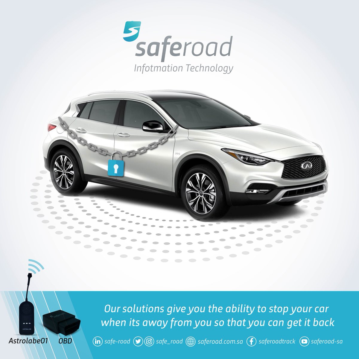 SAFE_ROAD's tweet photo. Our #solutions give you the ability to #stop_your_car when its away from you so that you can get it back
#your_car #safety #Info #GPS #telematics #tracking_system
https://t.co/J6LZJO9Ury https://t.co/3pRlE3TPhA