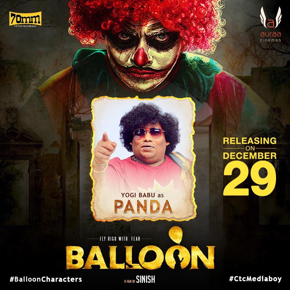 OnlyKollywood's tweet photo. .@iYogiBabu as #Panda and
@jan_iyer as #Shenbagavalli. #BalloonCharacters #2DaysToGoForBalloon
@Actor_Jai @yoursanjali @jan_iyer @thisisysr @dhilipaction @sinish_s @Arunrajakamaraj @NjSatz @AntonyLRuben @auraacinemas
@auraacinemas #CtcMediaboy https://t.co/WkxnDsNEKF