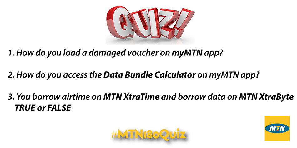 The Questions are here!
* Re-tweet this tweet
* Reply with your answers
* Fill &amp; Submit this survey: bit.ly/2DU1Fk3 
#MTN180Quiz