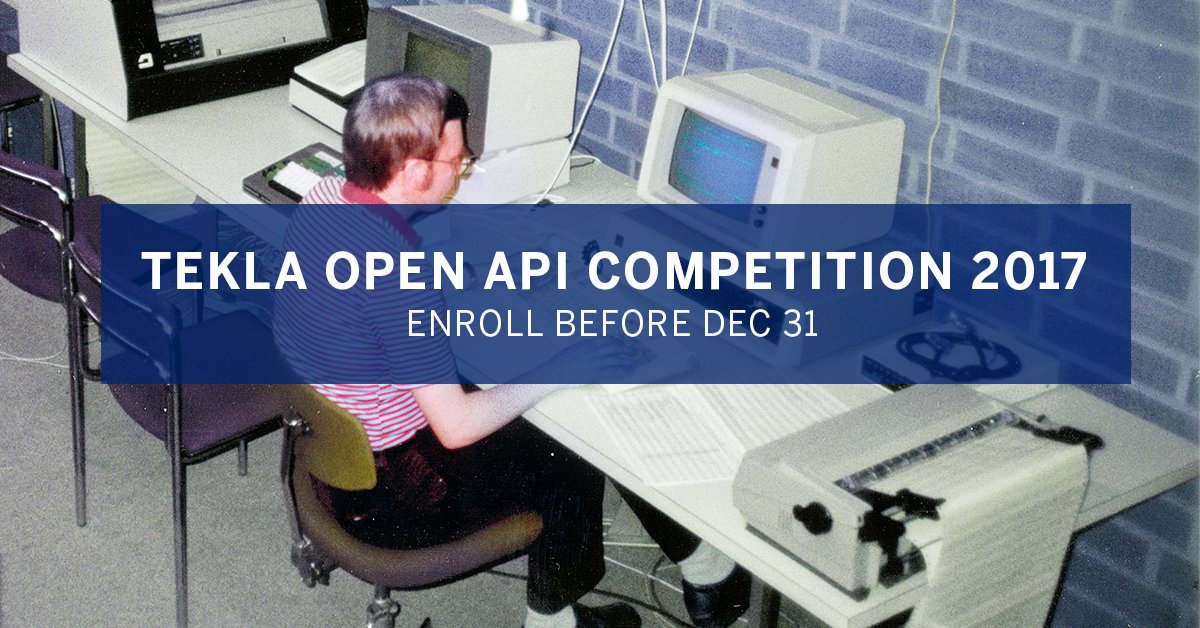 Tekla's tweet image. This is the last reminder: Send now your app to #TeklaOpenAPI competition by 31 December! tek.la/twopen