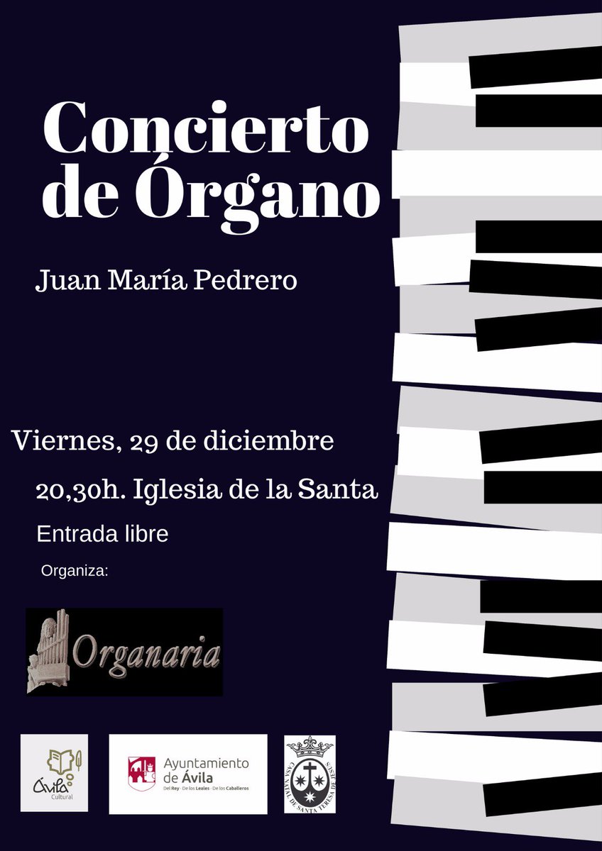 javiorganista's tweet photo. #ConciertodeÓrgano por Juan María Pedrero en la Iglesia de #laSanta 29 diciembre https://t.co/be7JWcLRWz