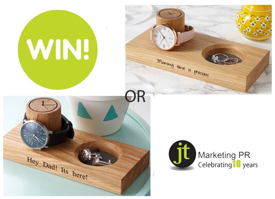 JTMarketingPR's tweet photo. #WIN a Personalised Ring &amp; Watch Stand or a Watch &amp; Cufflinks Holder (winner chooses)!. To Enter Follow Us &amp; RT this status (Closes 08/01/18 6pm GMT) UK only https://t.co/pBjSxzVK3D
