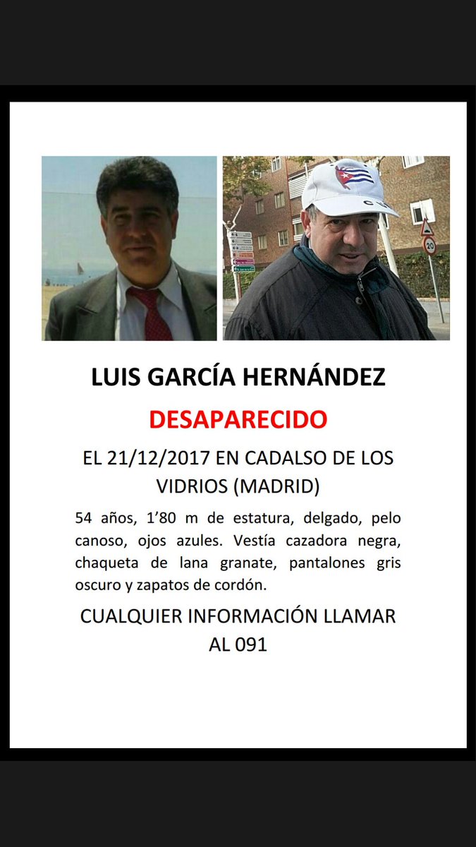 SalsaBrrava's tweet photo. @eldiarioes Se encuentra desaparecido desde el jueves.Rogamos la difusión de la foto. La familia está desesperada https://t.co/Ti1xIvIRmK