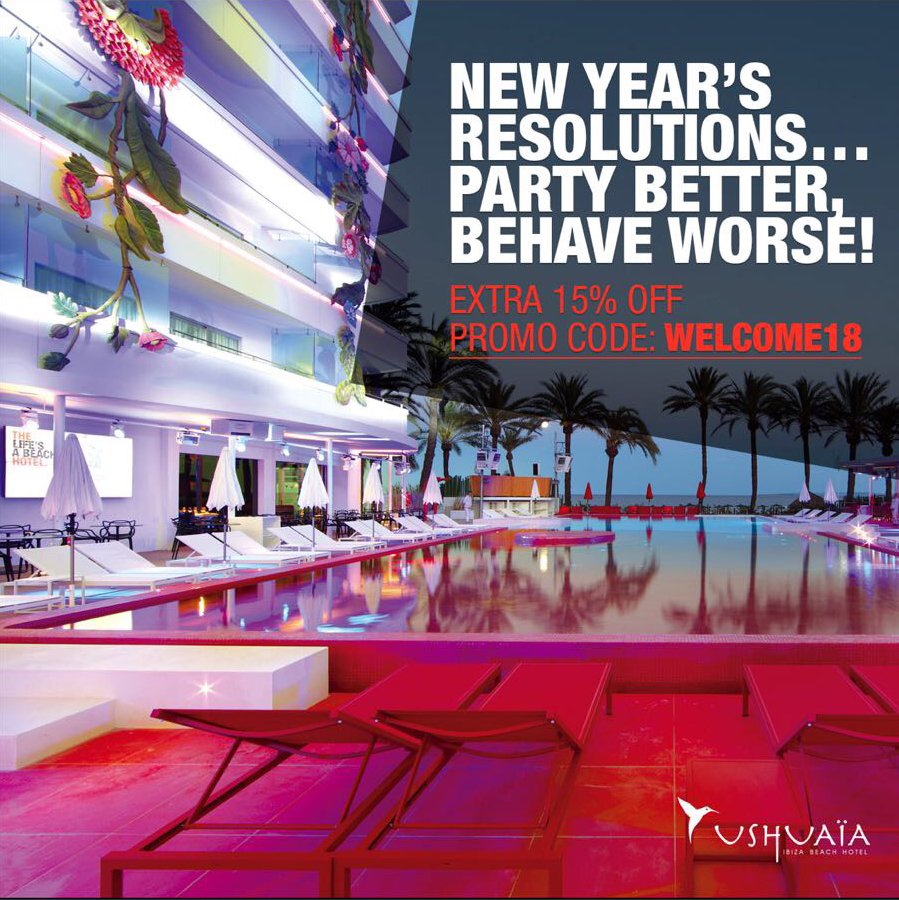 New Year’s resolutions… Party better, behave worse!
Book your room now bit.ly/Ushuaïa_Boxing…