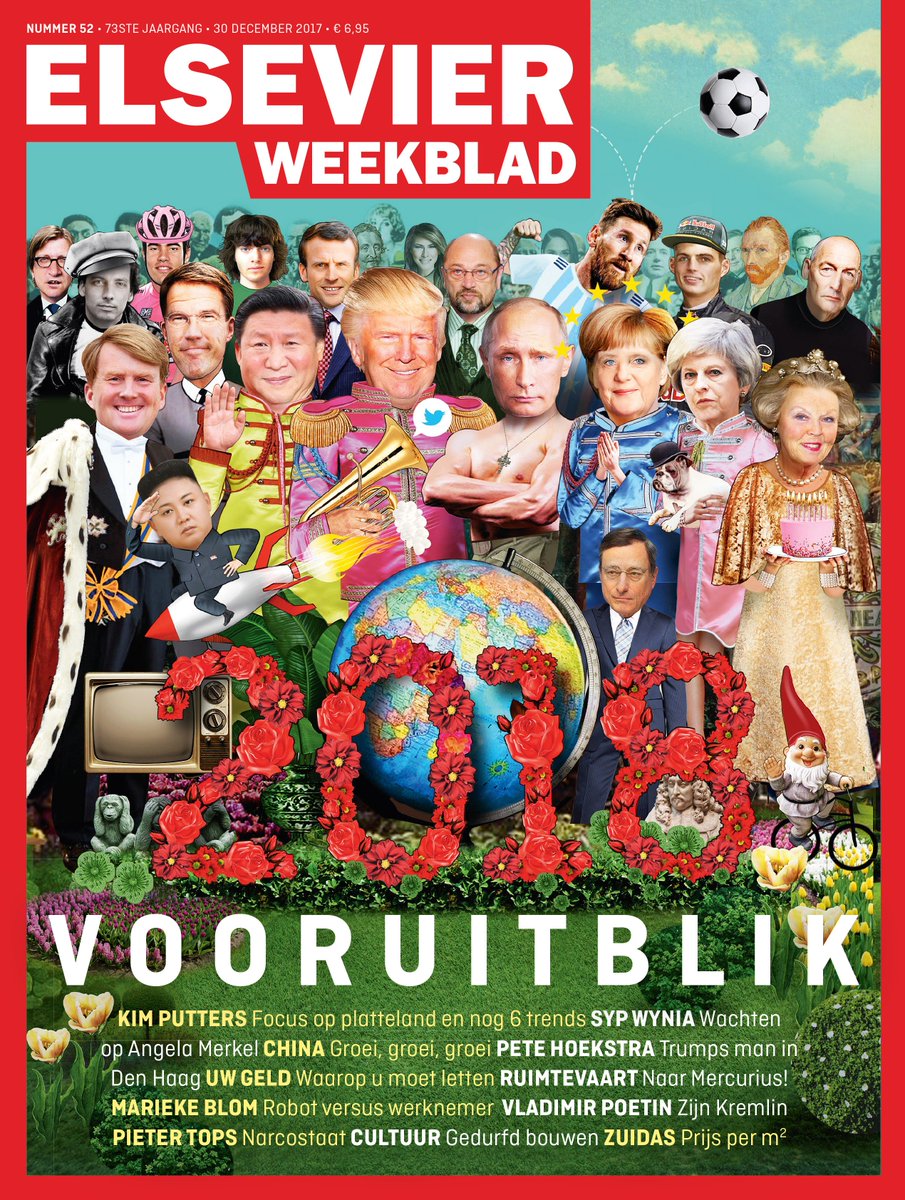 MaartjeSchulz's tweet photo. Deze @Else4Weekblad cover is toch echt zo gaaf?! Zeker als je een Beatles en Sgt. Pepper's fan bent. 🤩 Een juweeltje speciaal voor de abonnees van Elsevier Weekblad. Deze editie kijkt vooruit naar het jaar 2018. https://t.co/7878M3qLgc