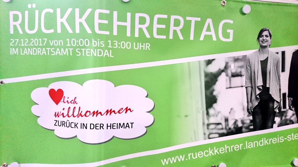 Andreas_Brohm's tweet image. Großartig! Hunderte Besucher und 120 unbefristete Jobs im Angebot beim 1. Rückkehrertag in der Altmark in Stendal.
