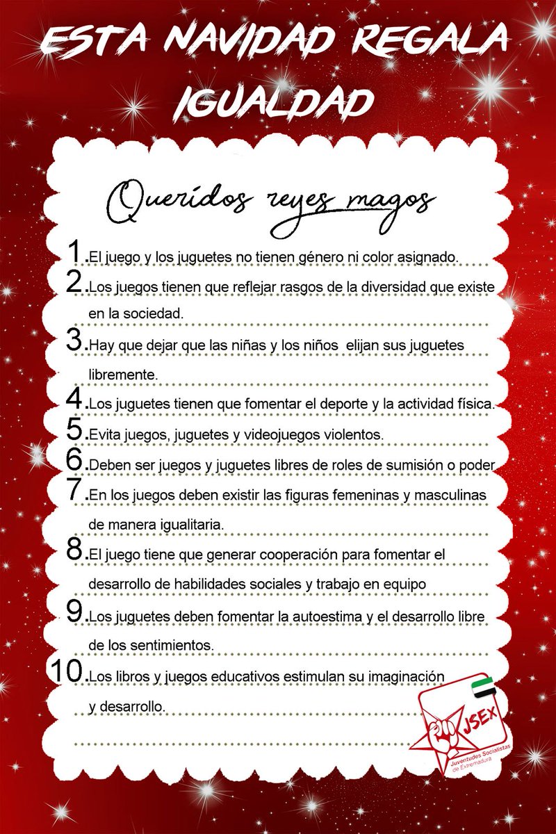 La educación es base de igualdad. Estás Navidades regala igualdad, educa en igualdad.

#EstaNavidadRegalaIgualdad