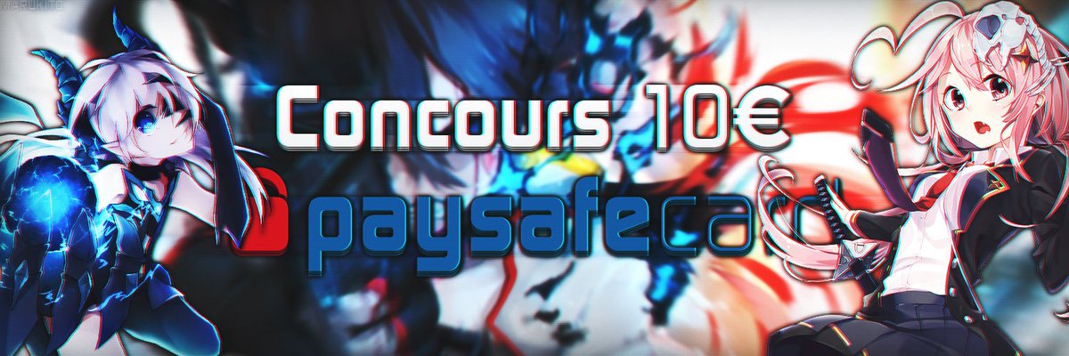 Marukitoo's tweet image. Je lance un concours pour gagner 10€ PaysafeCard!
Pour participer:
Me Follow @Marukitoo 
Retweet ce Tweet 
Fin du concours: 05 Janvier 2018
Bonne chance et Bonnes fêtes à vous! 😇
youtube.com/watch?v=j9GGt6…