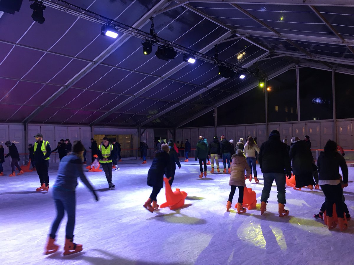 The wind and rain won’t stop our skating today ! We are one of only two outdoor covered ice rinks in London ! Head along now with skating, Live Music, Silent Disco until 9pm tonight ! #WinterTimeFest
