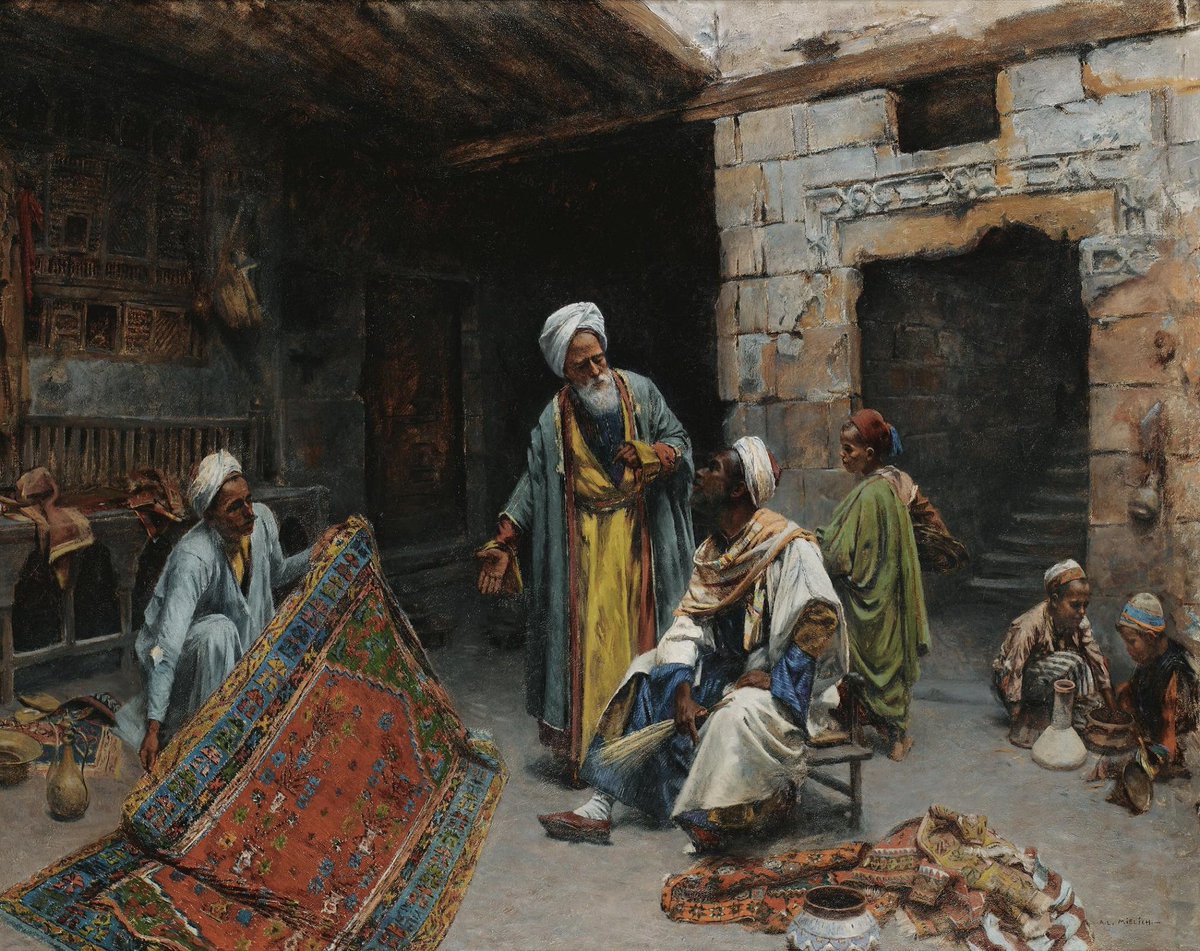 nka979's tweet photo. The Carpet Merchant
Alphons Leopold Mielich (1863-1929) https://t.co/q3yy89dzbz