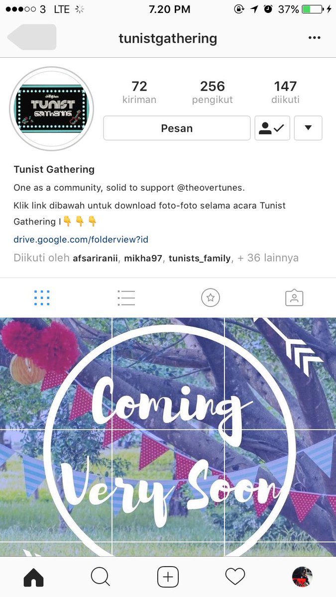 Ada apa nih di instagram kita? Yuk cek langsung aja di ignya <a href="/tunistgathering/">Tunists Gathering</a> 😉