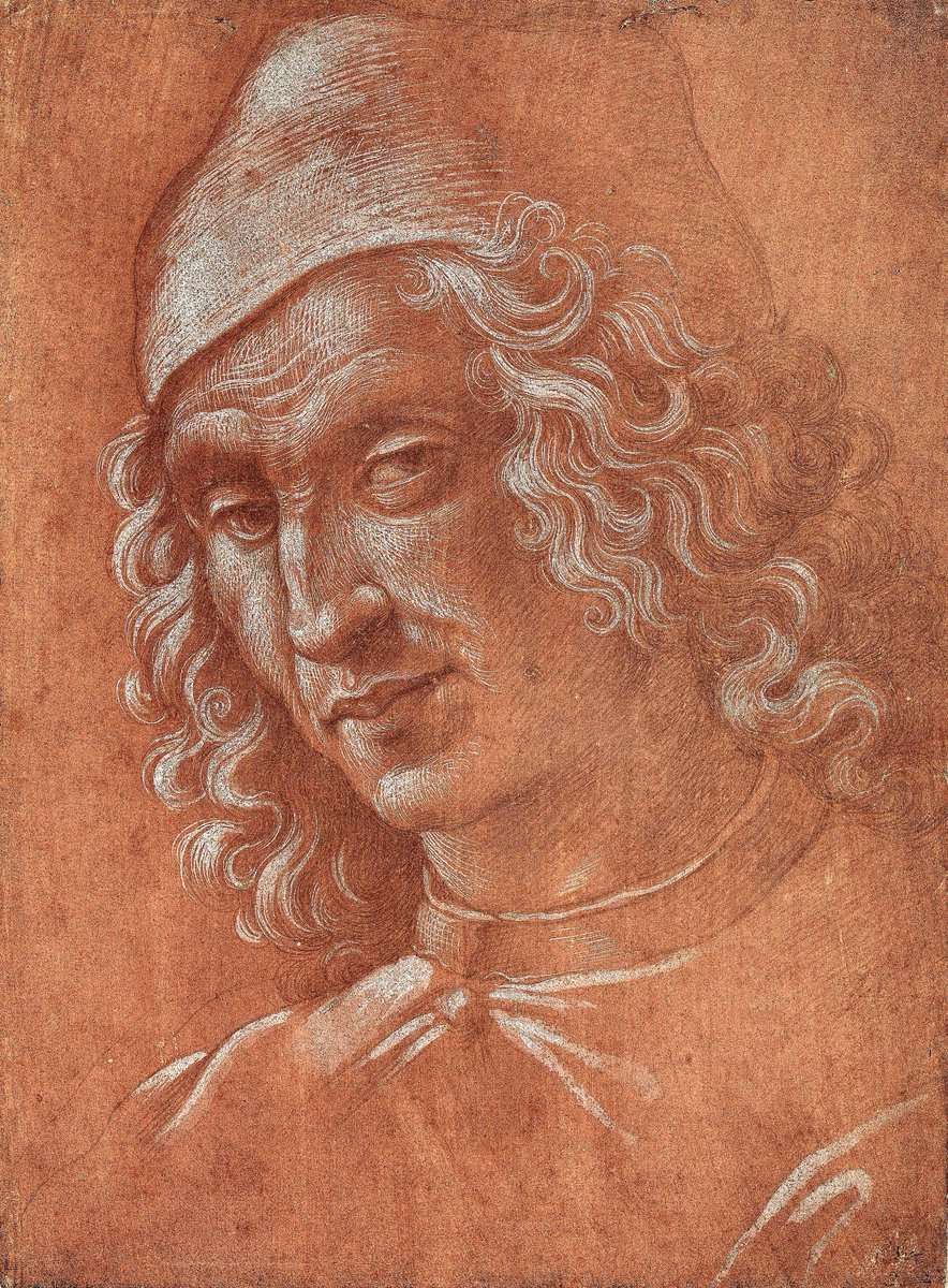GraemeCameron2's tweet photo. A Favourite-probably by Ghirlandaio (Enhanced) @metmuseum Development of European Drawing Renaissance to 20thC online at #MetMasterDrawings https://t.co/swt6I9Q8vU   Head of Man Wearing a Cap "Circle of Domenico Ghirlandaio"(Domenico Bigordi) 1448–1494(Florence) c.1495 Metalpoint https://t.co/mTEYyzvUv1