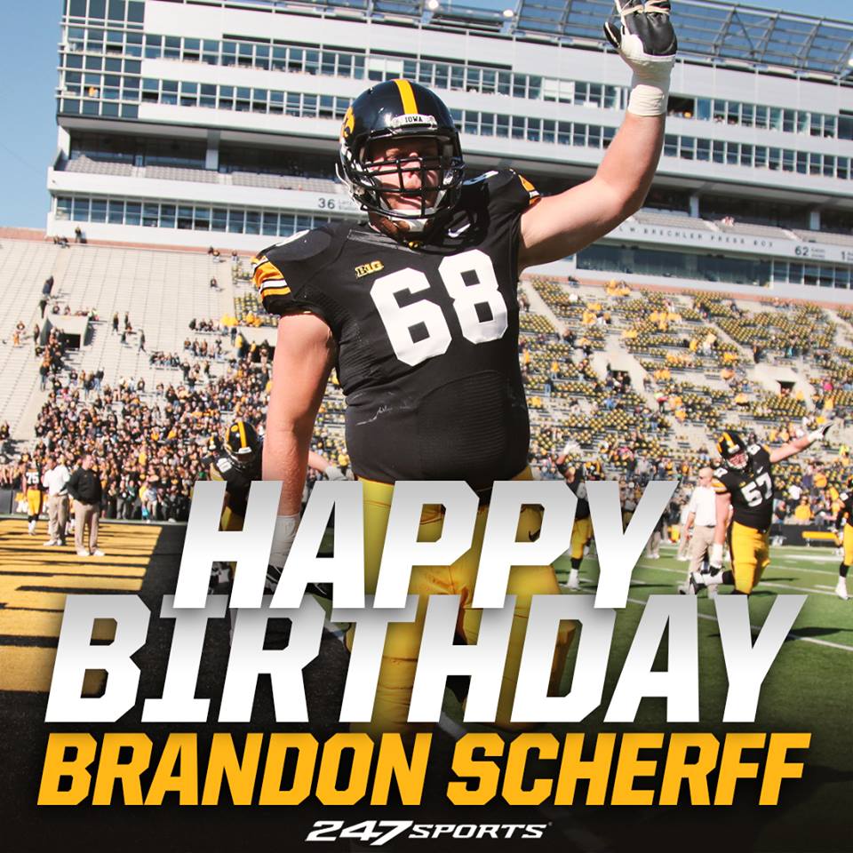 Iowa Hawkeyes fans, let\s wish Brandon Scherff a Happy Birthday! 