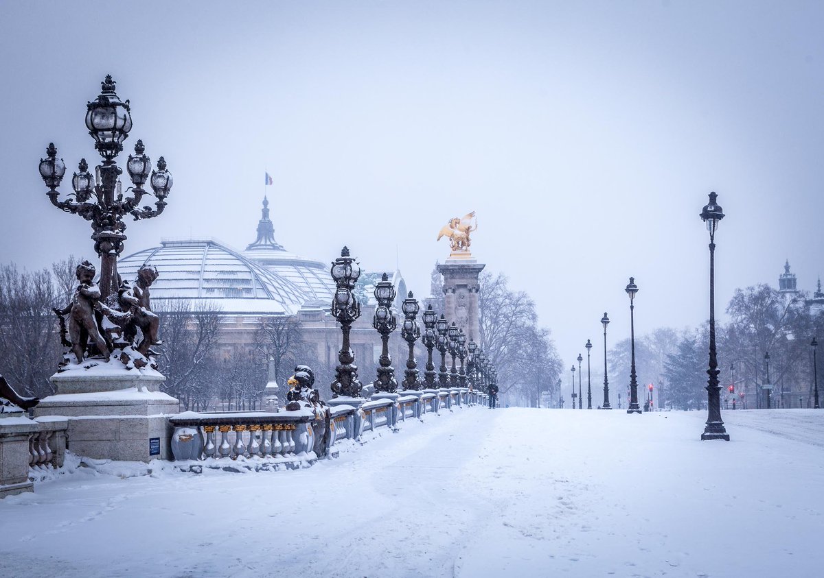 Paname Paris On Twitter Pont Alexandre Lll Sous La Neige Paris