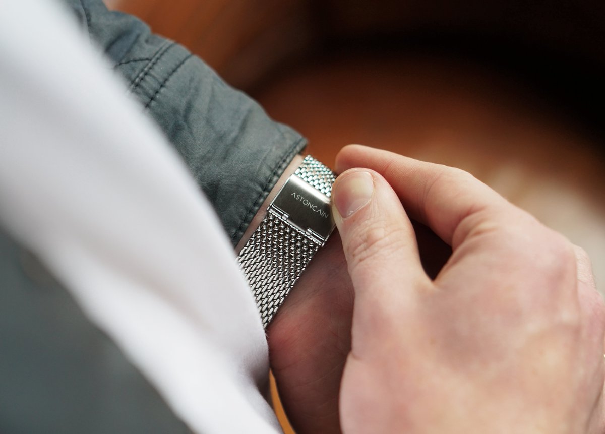 Beautiful engineered PVD coated stainless steel straps, perfectly made for both the 001 and 002 collections.  

astoncain.com