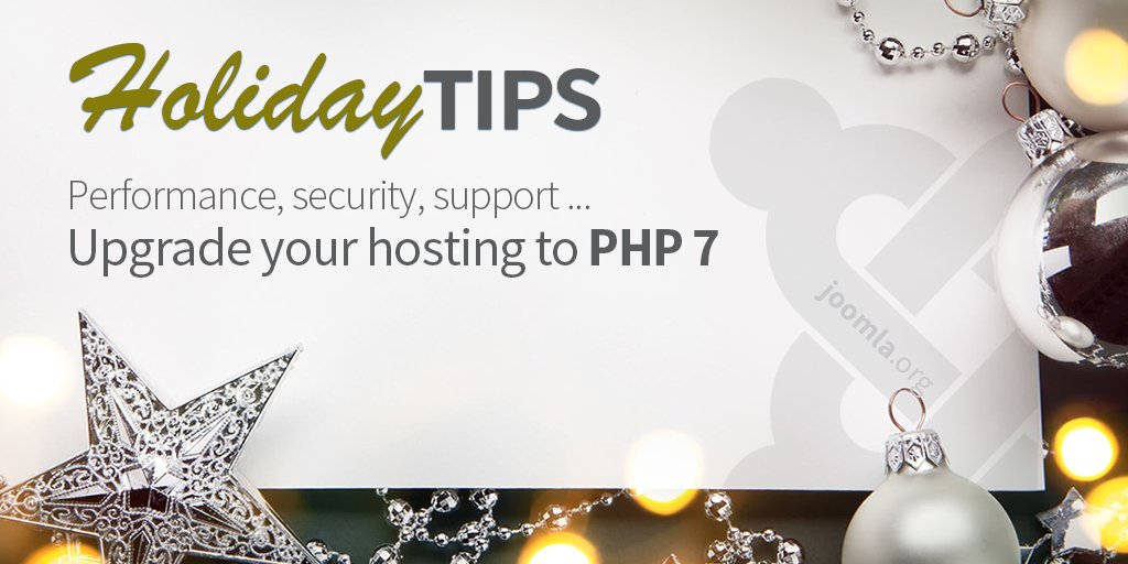 Joomla and PHP7 are a perfect match!
#joomla #holidaystip #PHP
joomla.org/announcements/…