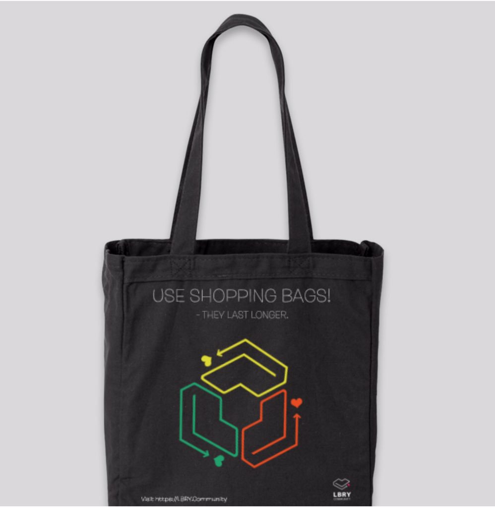 LBRYCommunity's tweet image. Visit LBRY.Community! We're giving out 35 of these elegant shopping bags. Also you may win 8000 LBC ... #LBRY @LBRYio  $Crypto