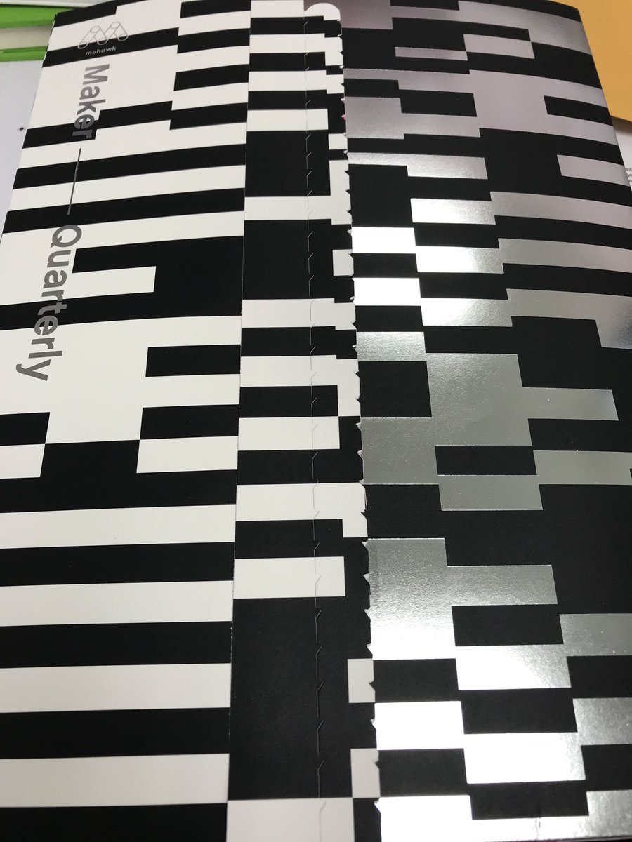 Jamieprints's tweet image. Loving the new @mohawkpaper #MakerQuarterly #print