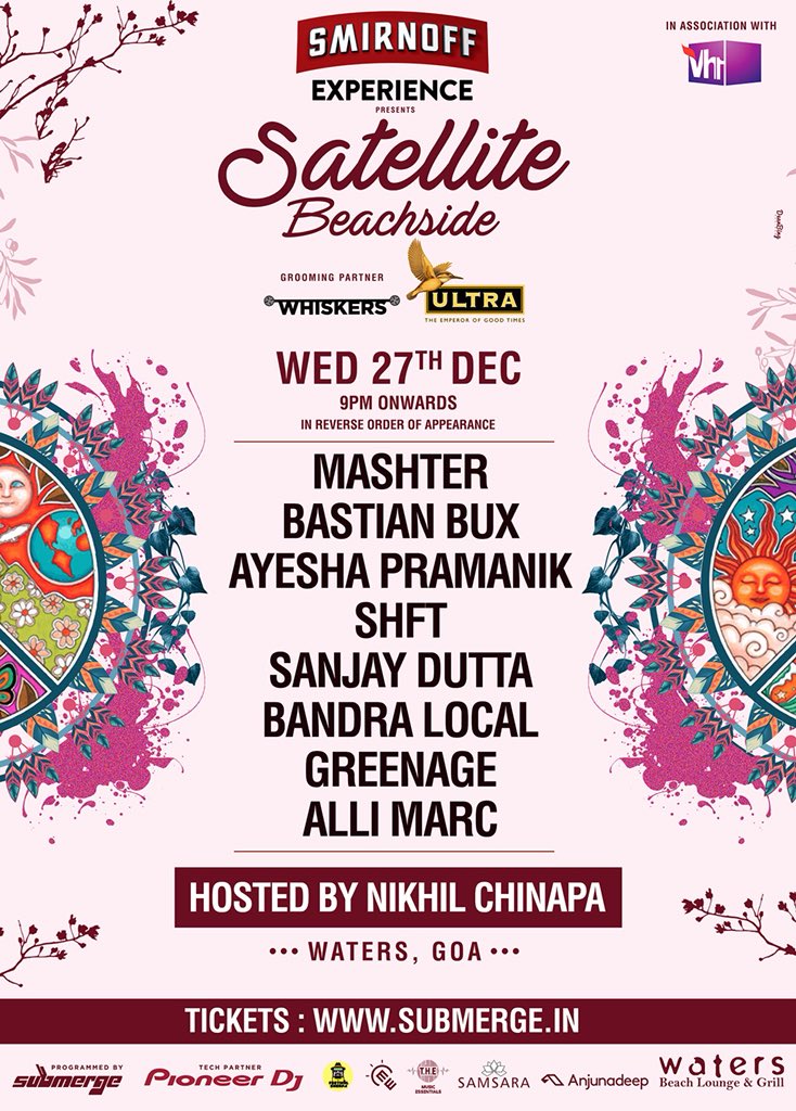 IamBandraLocal's tweet image. On the decks tonight along with the rest of these gems on the line up at the @Satellite_Fest .. hosted by @nikhilchinapa and curated my @Submergemusic ..