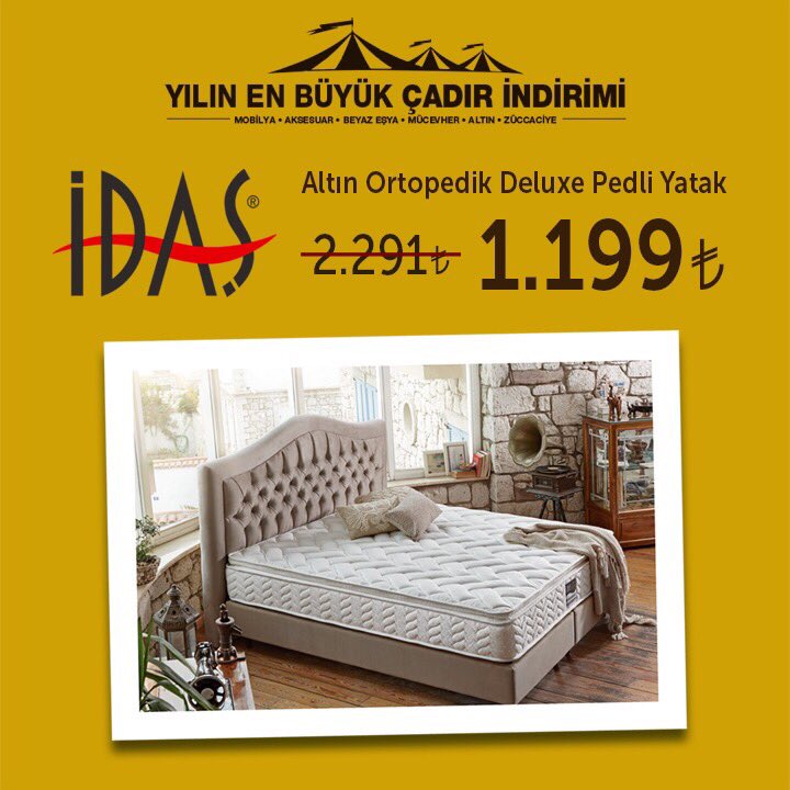 Altin Ortopedik Deluxe Pedli Tek Kisilik Yatak Divanse Ev Mobilyalari