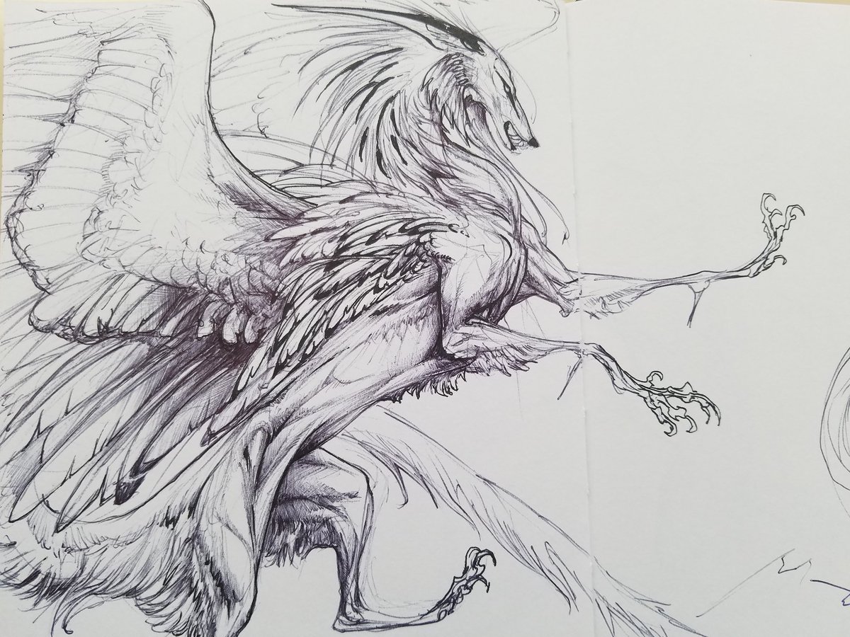 BeastofOblivion's tweet photo. Gift sketches for DemonML of their char Rayliff, and Nukerooster of their Arch, Kurai. https://t.co/YiyyPb5vUc