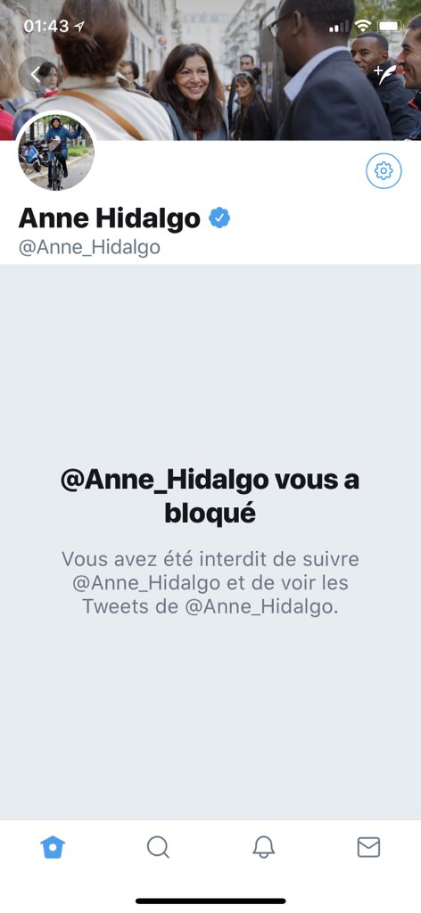 Encore80695248's tweet photo. @libe @Anne_Hidalgo hidalgo bloque tous les comptes qui osent la critiquer, belle démonstration de démocratie !!!! https://t.co/rb5MYEeg4l
