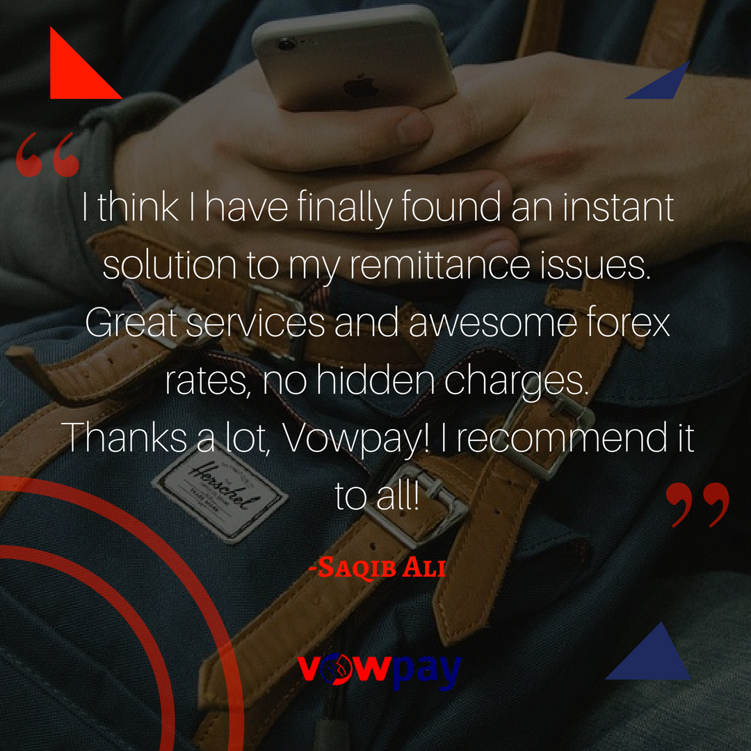 vowpay's tweet image. Our user experience is everything for us and serving your remittance needs, efficiently, is our top priority.
See what our wonderful users have to say about us!

#Vowpay #MoneyTransfer #BritishPakistanis #Remit #ux