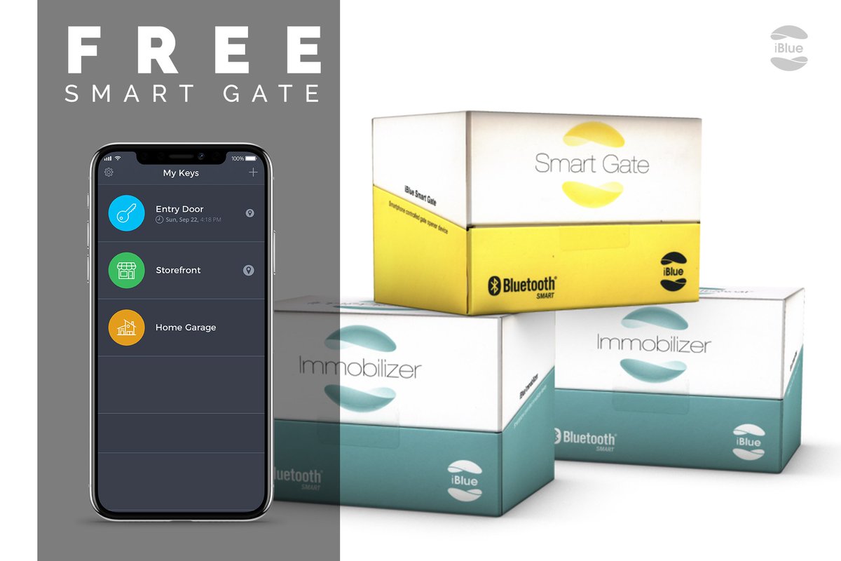 iBluesmarthome's tweet photo. You'll get a #free #iBlue #Smart_Gate if you buy 2 iBlue #Immobilizers. Order immediately as long as stock lasts: https://t.co/SvaM1LrixN https://t.co/saDcYywZAG