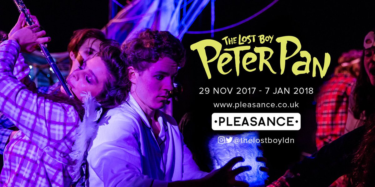 After our perfect Christmas we’re back tonight <a href="/ThePleasance/">Pleasance</a> to play our ⭐️⭐️⭐️⭐️⭐️ show THE LOST BOY PETER PAN created by <a href="/ActionToTheWord/">Action To The Word</a> - until 7th Jan - BOOK NOW pleasance.co.uk #panamdme