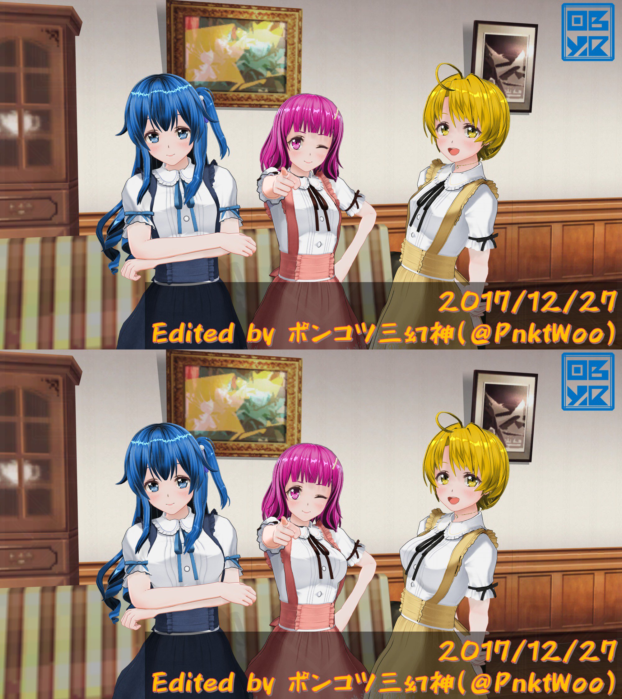 プリキュアオールスターズ全員3dエディットしてみた Twitter