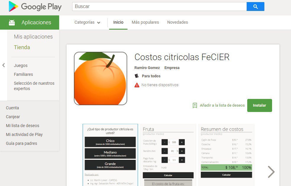 📲🍋 Crearon una App para calcular los costos de producción de cítricos y el precio mínimo
👉bit.ly/2E0VWZN
