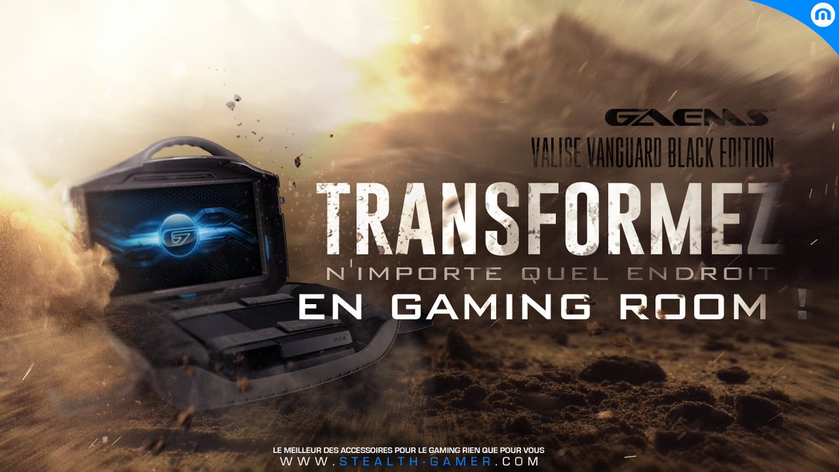StealthGamerFR's tweet photo. GAEMS VANGUARD BLACK EDITION !
Le jeu n'a vraiment plus aucune limite ! 
C'est simple branchez la valise et jouez ! 
Votre environnement se transforme en GAMING ROOM !  
EN STOCK ✅
⏩https://t.co/yu6f2lU8YD https://t.co/ll3EsxCy8X
