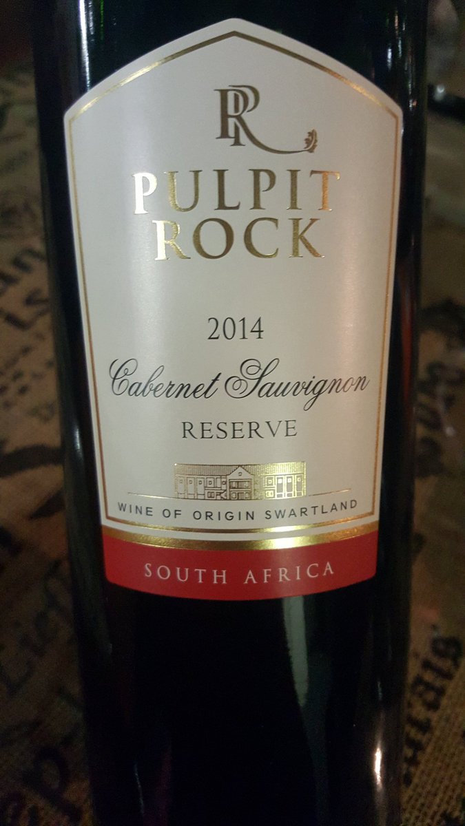Well done <a href="/PulpitRockWines/">Pulpit Rock Winery</a> this Cab sauv reserve 2014 is spot on with a steak! #winelover #winediva