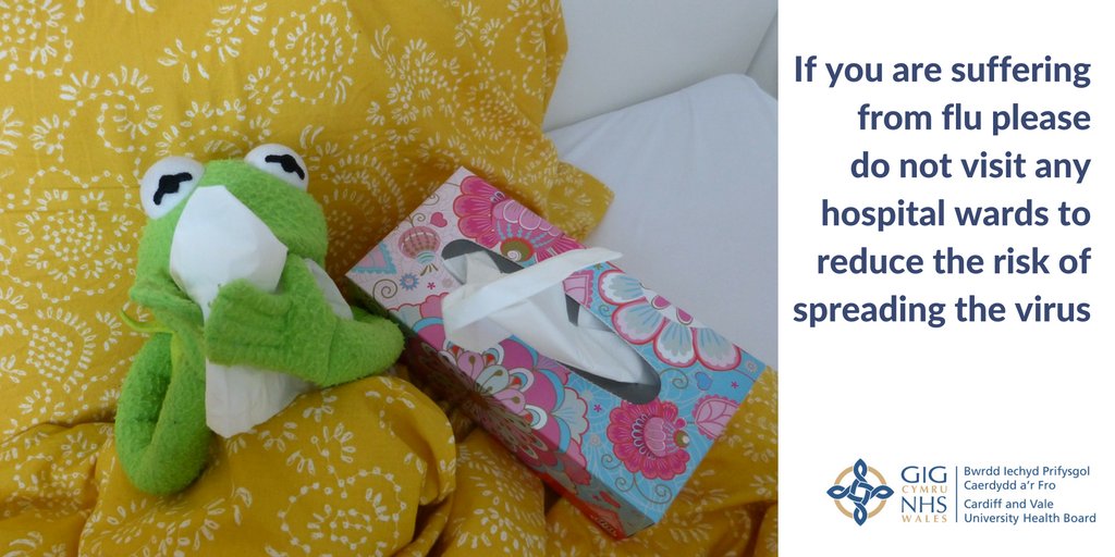 Please do not visit our hospital wards if you are feeling unwell to stop the spread of infection #CAVAdvice