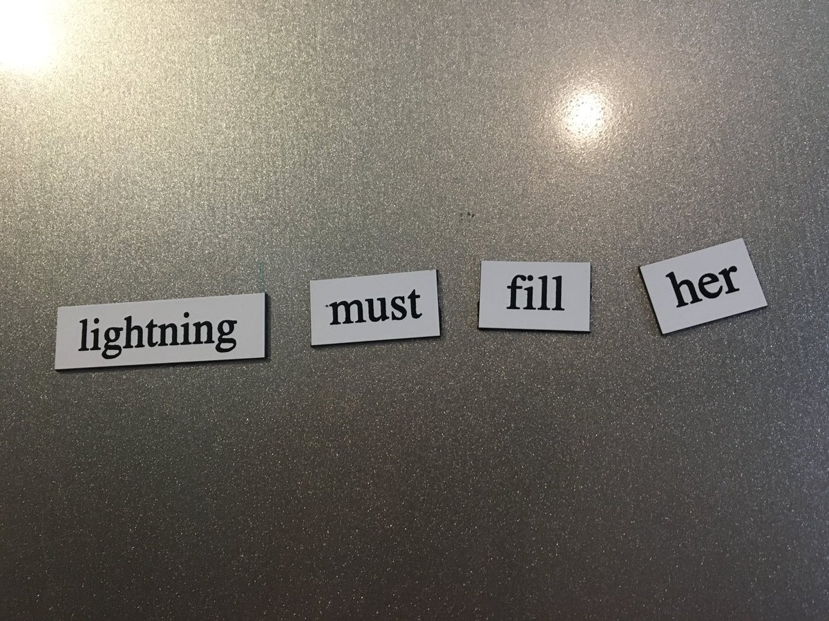 PenPaperFlask's tweet image. #fridgepoetry, #writerslife, #letscrushthisshit, #mybestfriendrocks, #badass