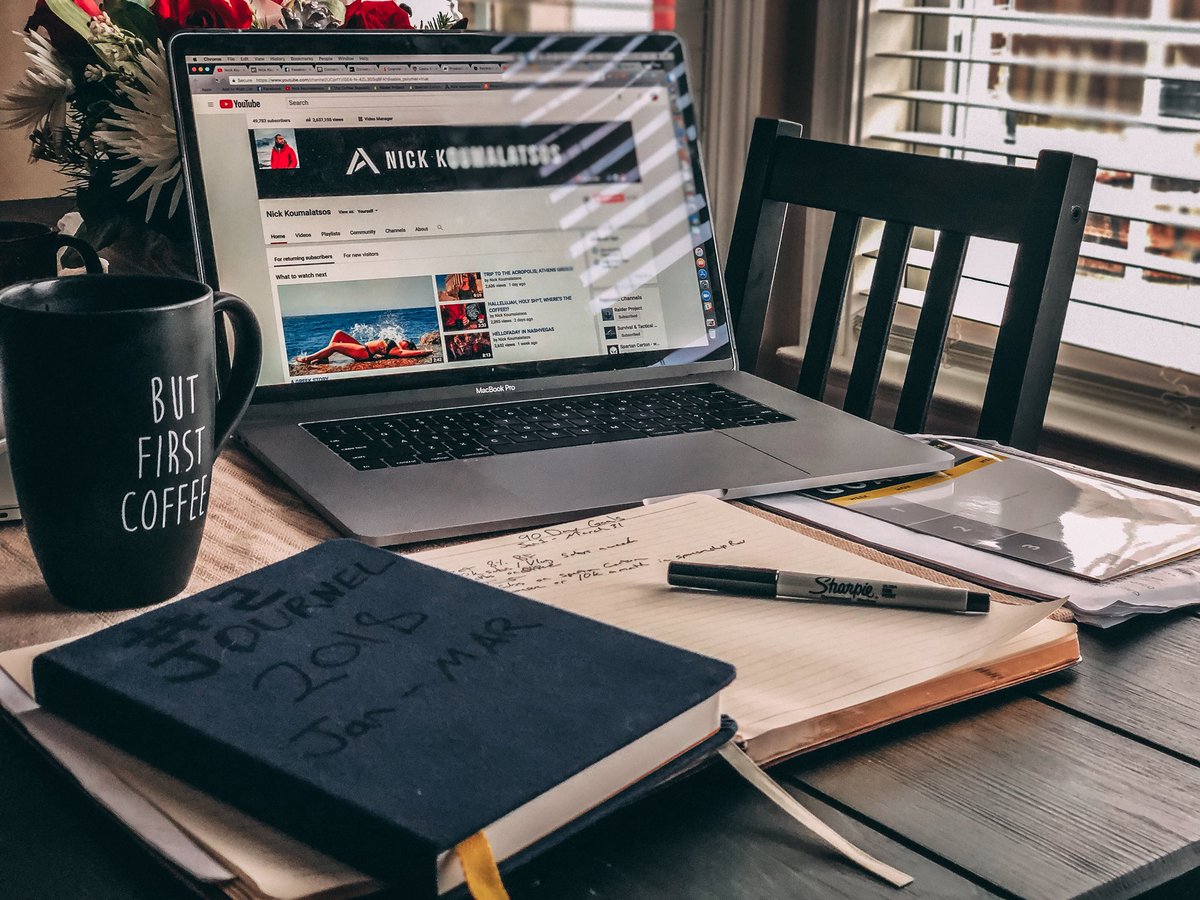 NickKoumalatsos's tweet photo. Morning meeting with Miss @alisoncapra I just came up with the most dummest idea for the first quarter of 2018. She is not a fan of it so I had to put my big boy pants on and sell her. Details coming soon! #stupidestideaever #fuckresolutions #workharder https://t.co/hdxKbG0CtD