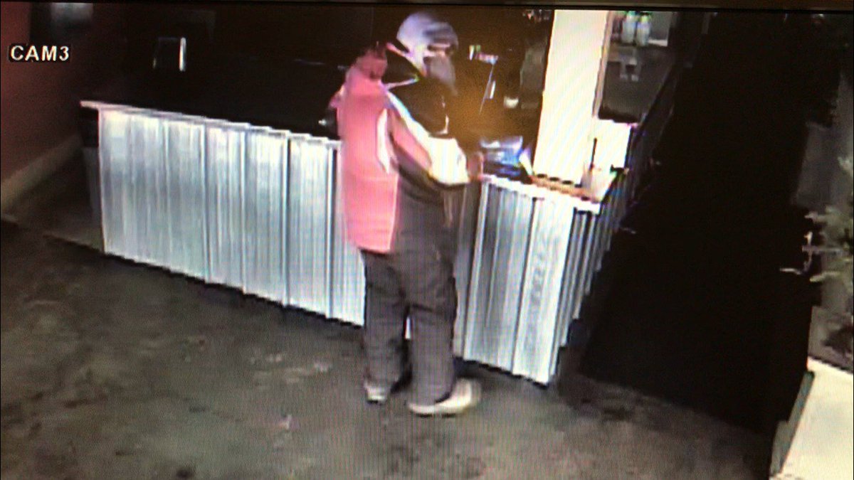 Franklin Police are trying to identify the person seen in these photos in connection with a break-in at an area business.  Anyone with information is asked to call the FPD tip-line at (317) 346-1100.