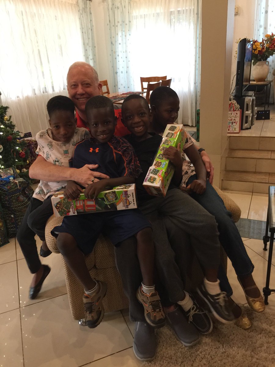 My wife and I celebrated #AnAgapeChristmas at home in East Legon with our kids! It was awesome!