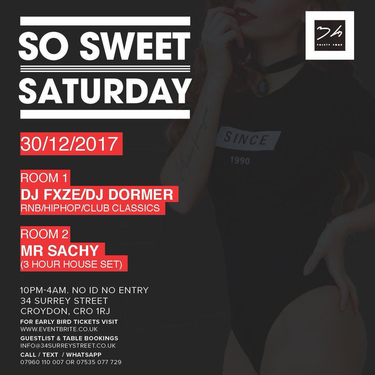 So Sweet Saturday returns this Saturday with music from <a href="/DJDormer_/">Ronneil</a>  &amp; <a href="/deejayfaze/">fazeDeejay</a> ‼️