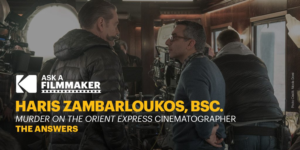 kodak_shootfilm's tweet image. Haris Zambarloukos BSC, GSC responds to your questions about workflow, @MOTOEmovie and shooting 70mm in our latest in the #AskAFilmmaker series: kodak.com/us/en/motion/B…