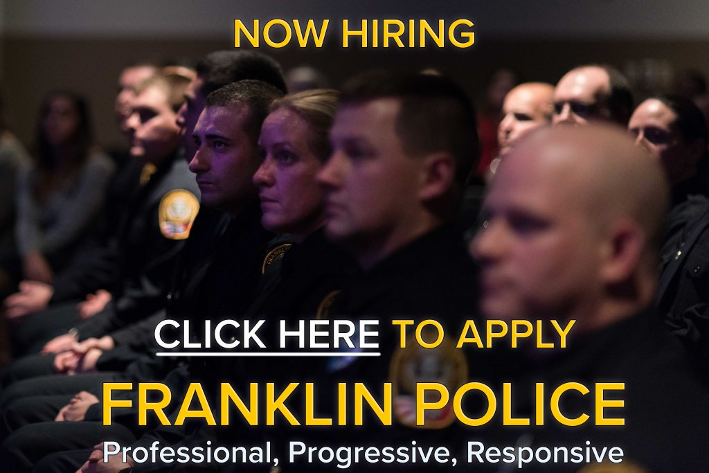 FranklinTNPD's tweet photo. Franklin Police Department Seeking Qualified Police Officer Applicants; Increased salary… https://t.co/VecyU6ng7f https://t.co/9zGb1EKk8x