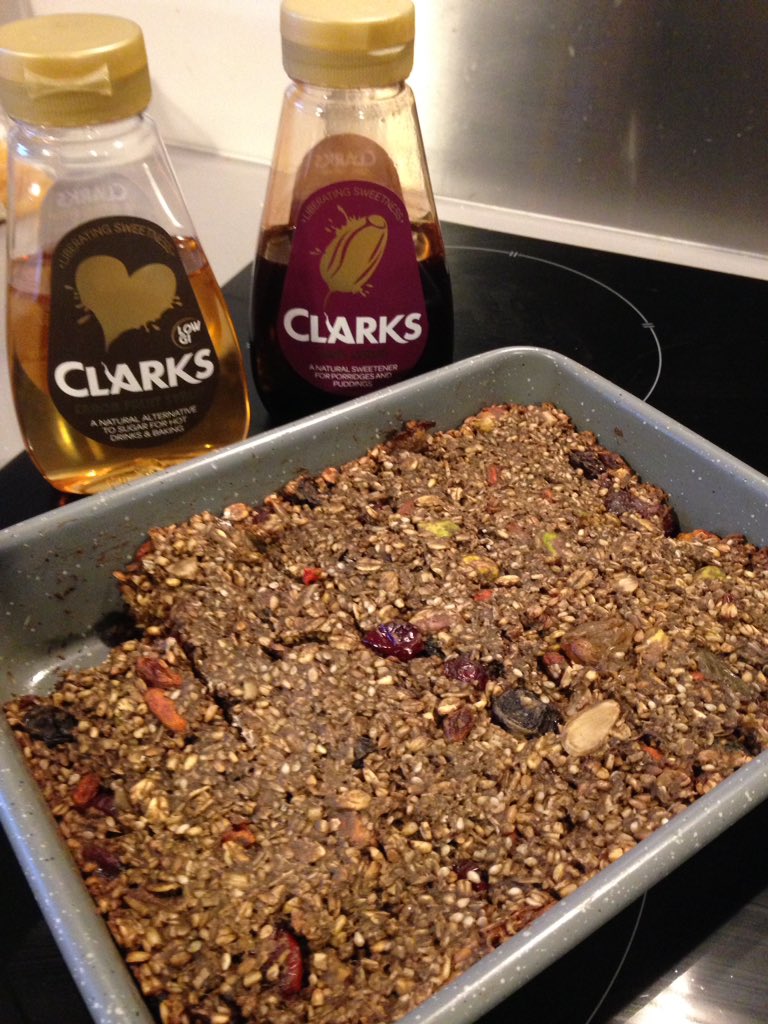 <a href="/Clarks_It/">Clarks It!</a> just made my power up bars with Clarks Carob fruit syrup and date syrup, they taste amazing. Love these products! #naturalfood #naturalsugar clarksit.co.uk