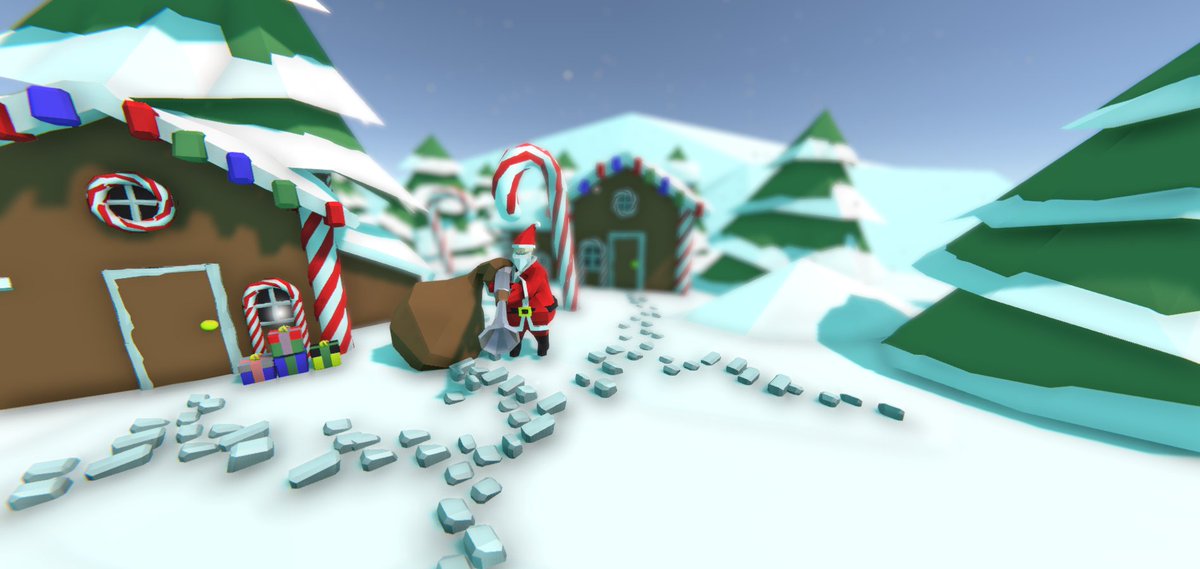 Play our tiny Christmas game at desces.itch.io/santas-nightma… #indiedev #gamedev #madewithunity #lowpoly