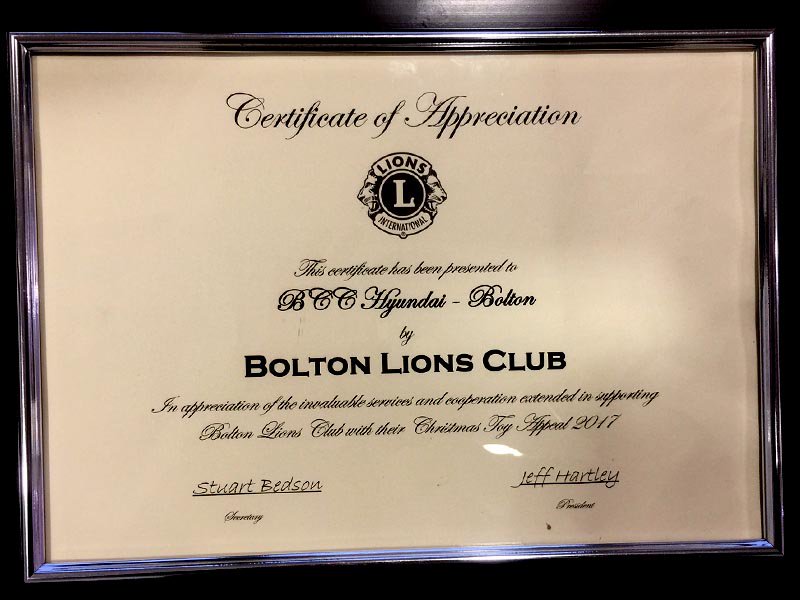 When Santa visited BCC Hyundai Bolton! 🎅BCC would like to thank Bolton Lions Club for letting us be part of an amazing cause for 3 years now, and thank you to everyone who donated a gift to the <a href="/BoltonLions/">Bolton Lions Charity</a> Toy Appeal this Christmas! 😁