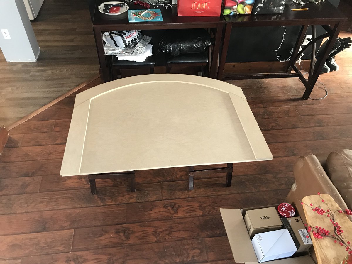 LoganRye1's tweet image. Taking shape! Blackjack table build #blackjack #tablebuild