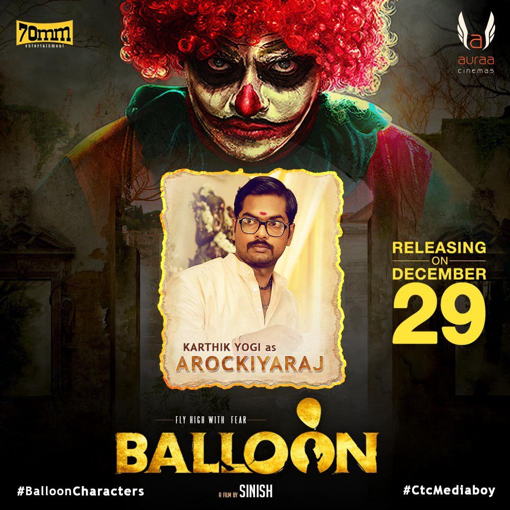 KollywoodCinima's tweet photo. #BalloonCharacters | #Balloon29thDec | #Balloon Grand Release this Friday
@Actor_Jai @yoursanjali @jan_iyer @thisisysr @dhilipaction @sinish_s @Arunrajakamaraj @NjSatz @AntonyLRuben @auraacinemas
#CtcMediaboy #Kollywudcinema https://t.co/hot9NsHwAI