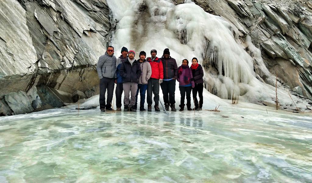LEDeG team recently visited Ayee village in #nubravalley to built artificial Glacier